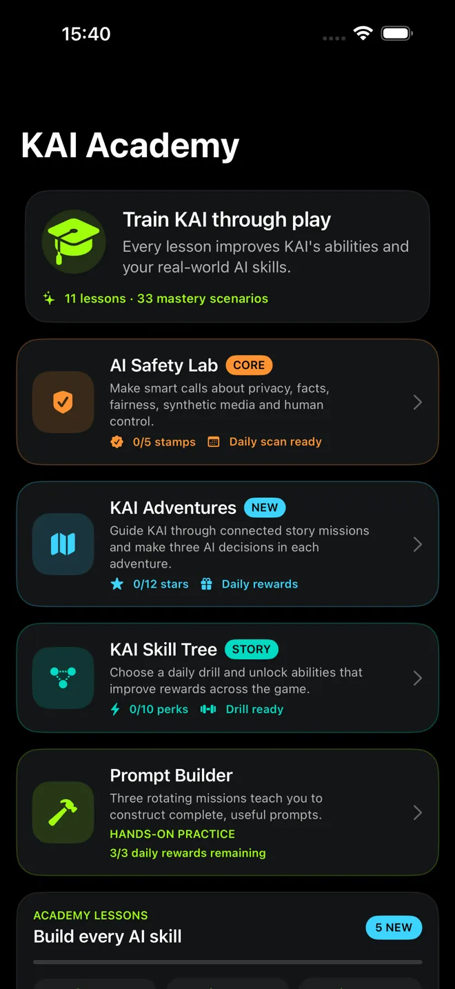 KAI Academy: Short Academy lessons