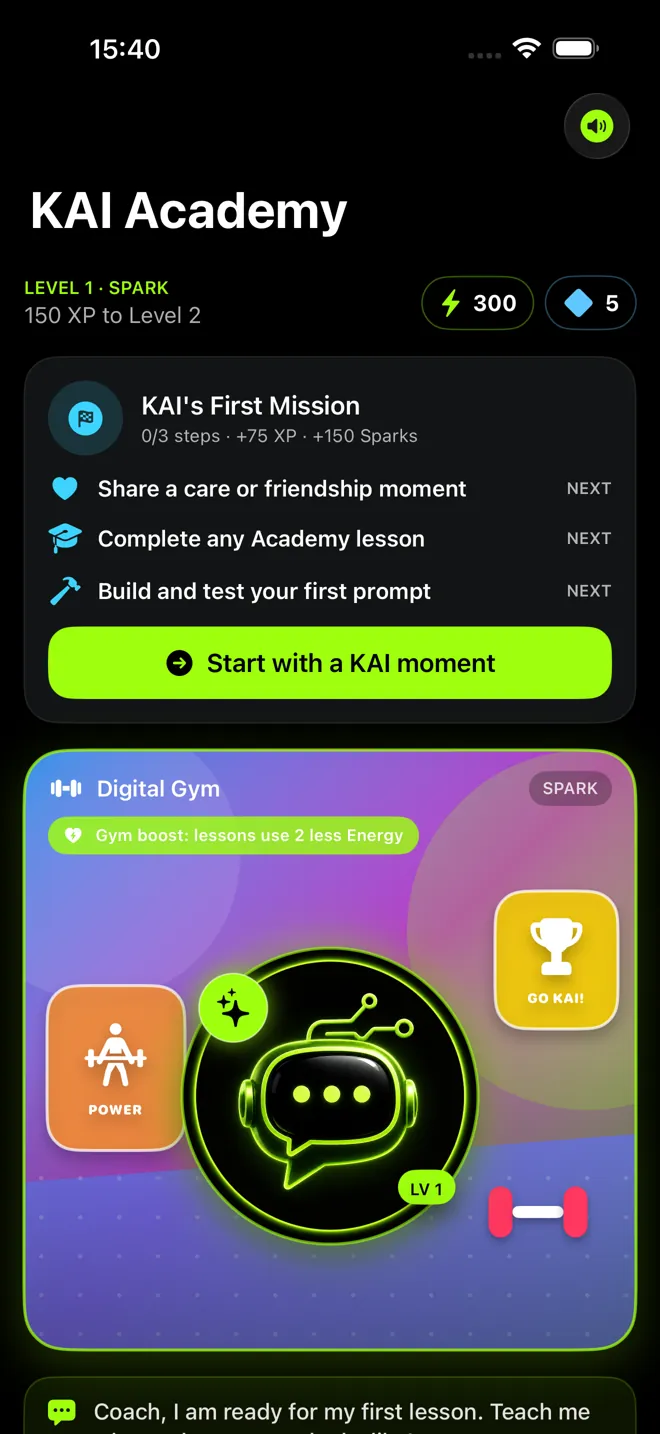 KAI Academy Digital Gym screenshot